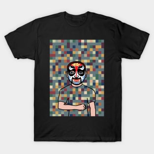 Explore NFT Character - MaleMask Pixel with Chinese Eyes on TeePublic T-Shirt